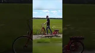 This bike moves just by walking