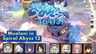 Mualani in Spiral Abyss 12th Floor Vaporize First Half & Hyperbloom Second Half Mualani Debut