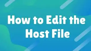 How to Edit Host fine in Windows Easily