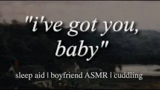 loving boyfriend cuddles you to sleep [roleplay ASMR] [sleep aid] [breathing] [cozy] [caring]