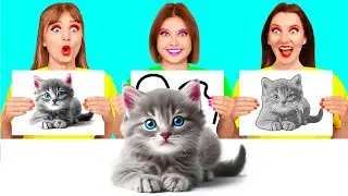 Хто Краще Намалює Предмет, Отримає Його | Битви з Їжею від HAHANOM Challenge