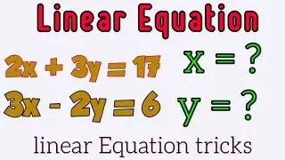 LINEAR EQUATIONS :- SHORTCUTS AND TRICKS (IN HINDI )