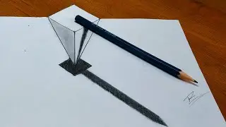 How To Draw Pencil On 3d Stone | Step By Step | Pencil art .