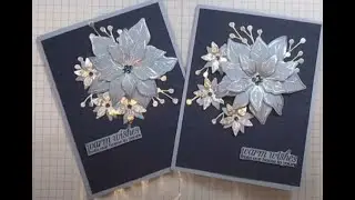 Blue and Silver Christmas Card