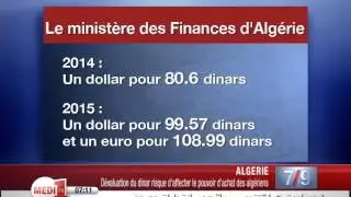 Algérie: le Dinar poursuit sa baisse