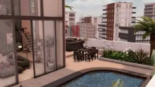 Modern Penthouse / The Sims 4 / no cc / stop motion