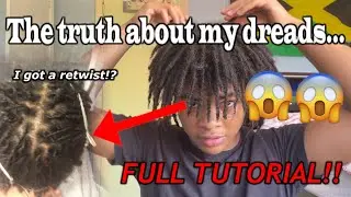 How I got my Dreads step by step **FULL DREADLOCK TUTORIAL**