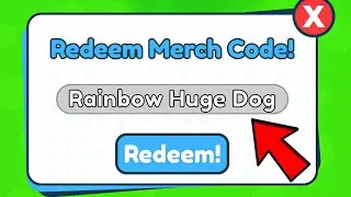 When The LUCKIEST Player Redeems Merch Code in Pet Simulator X!