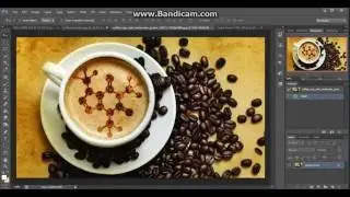 Photoshop cs6 Tutorial - How to Coffee Ground Art Effect