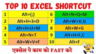 🔥Time Saving Excel Shortcuts Probably are not Using || Shortcut Keys in Excel