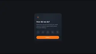 Frontend Mentor Rating Component