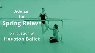 Houston Ballet Academy's Sally Rojas shares pointers for how to correctly spring to relevé.