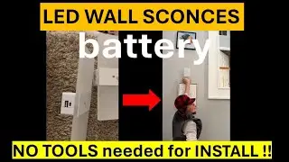 Small LED Wall Sconces You Can Install Anywhere WITHOUT Tools