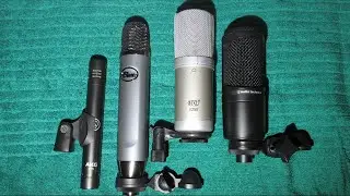 Testing the AKG P170, Blue Ember, MXL V250 and AT2020
