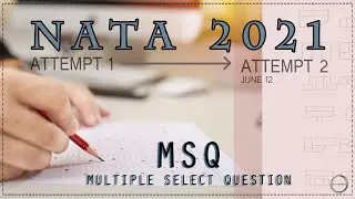 IMPORTANT NATA MSQ BASED ON ATTEMPT-1 |RIDDLE  QUESTIONS NATA 2021| MOCK TEST |JUNE NATA EXAM |TRB