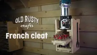 Amazing Compact router holder with French Cleat - increase the efficiency of your workshop!