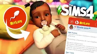 Playing BITLIFE in The Sims 4 in 2025...