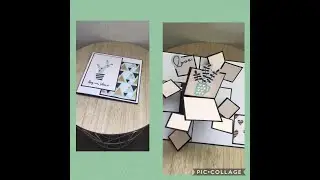 TUTO SCRAP Carte Pop Up  Explosion de photos