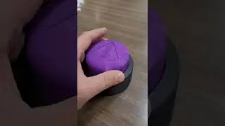 Purple Button - simple but cool - add electronics, and it becomes magic. #diy #education #fusion360