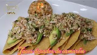 TACOS DORADOS DE CAMARÓN 🦐