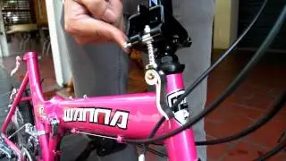 WANMA 型號：W104 20吋24速 折疊車 折疊展開使用說明