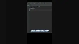 Pop function python tutorial 