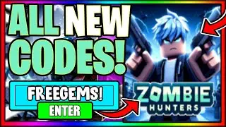 ALL WORKING *NEW* CODES FOR ZOMBIE HUNTERS *ALL CODES!* Roblox Zombie Hunters Codes DECEMBER 2023
