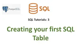 SQL Tutorials - 3 | How to create Tables in SQL | How to create schema
