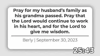 Midweek Prayer Service | October 11, 2023