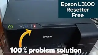 Epson L3100 Ink Pad Reset |How To Reset Ink Pad  Epson L3100 L3101 L3110 L3150