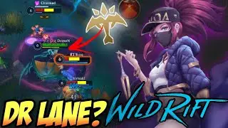 1v9 DRAGON LANE AKALI IS BROKEN! | WILD RIFT - AKALI GAMEPLAY