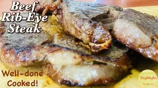 BEEF RIB-EYE STEAK (Quick & Easy)
