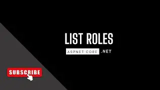 Get list of roles in asp net core