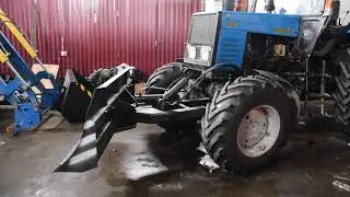 Коммунальная техника   Гидроповоротный отвал на МТЗ 920 Беларус