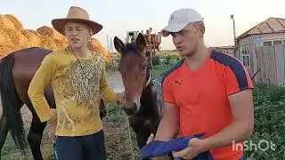Первое купание.