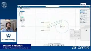 I've been invited in a CATIA Talk! Topic: Animate 2D Mechanism in Sketcher :)