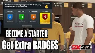 NBA 2K23 Become a Starter and Get Additional Badge Points! Do This Now!