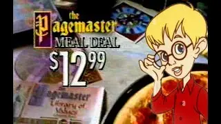 1994 Pizza Hut & Pagemaster film tie-in television commercial