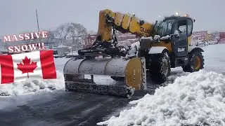 MASSIVE SNOW SCOOPING IN OUR WORKPLACE