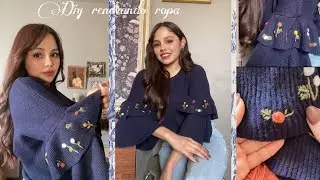 Renovando ropa DIY bordado fácil!
