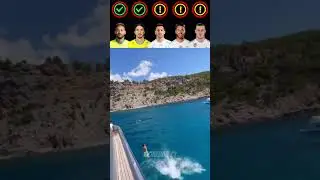 Neymar vs Messi vs Ibrahimovic vs Ramos vs Bale : Diving challenge🏊🏻‍♂️😍