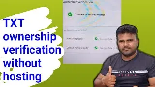 How to Verify Domain Ownership, without any hosting!  Blogger domain txt verification kaise kare?