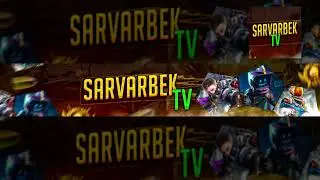 SARVARBEK TV KANALI UCHUN BANNER // SPEED DESIGN // PHOTOSHOPDA BANNER YASASH