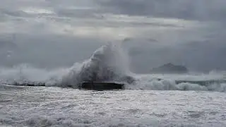 море штормит перед тайфуном