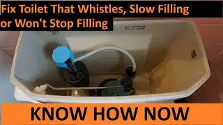 Fix Whistling Toilet After Flushing