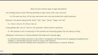 CC-Style & Grammar: Vague Description