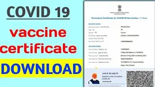 Download vaccine certificate online || COVID 19