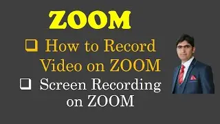How to Record Video on ZOOM || Screen Recording on ZOOM || How to record Meeting in ZOOM