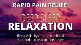 Sleep Hypnosis For Pain Relief [STRONG] and Full Body Healing | Black Screen