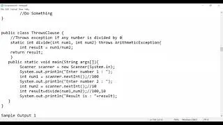 Exception Handling Interview Preparation